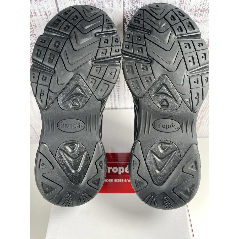 Propet Stability X Strap Mens 11 Black Sneakers